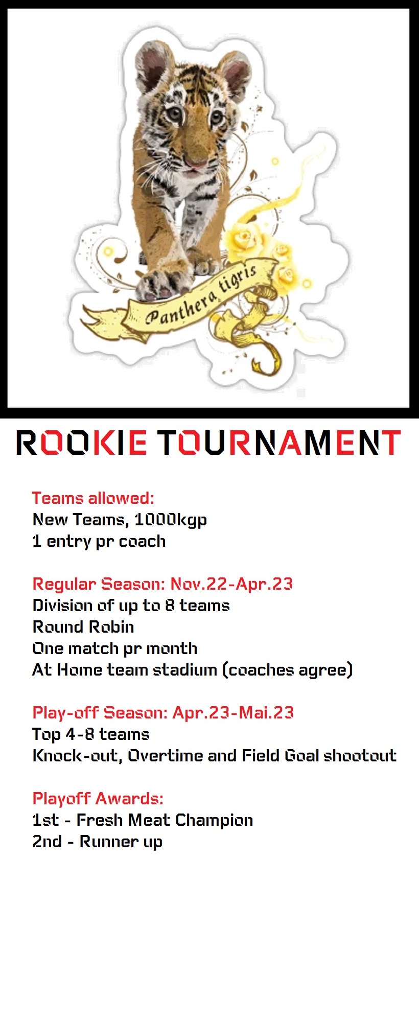 ROOKIE tournament